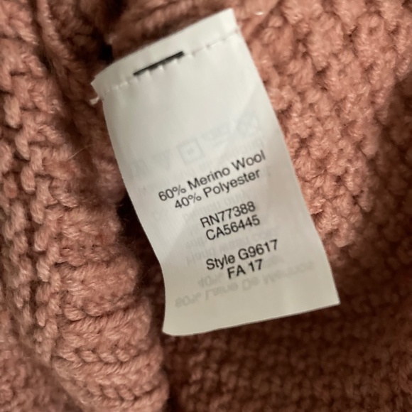 Madewell Stitchmix Pullover Crew Neck Knit Sweater with Fringe XS Pink - Picture 7 of 7